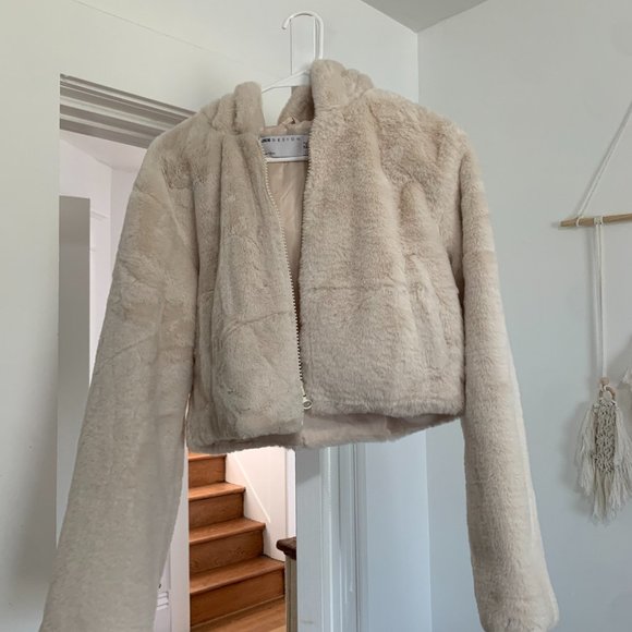 ASOS Faux Fur Jacket - Picture 2 of 2